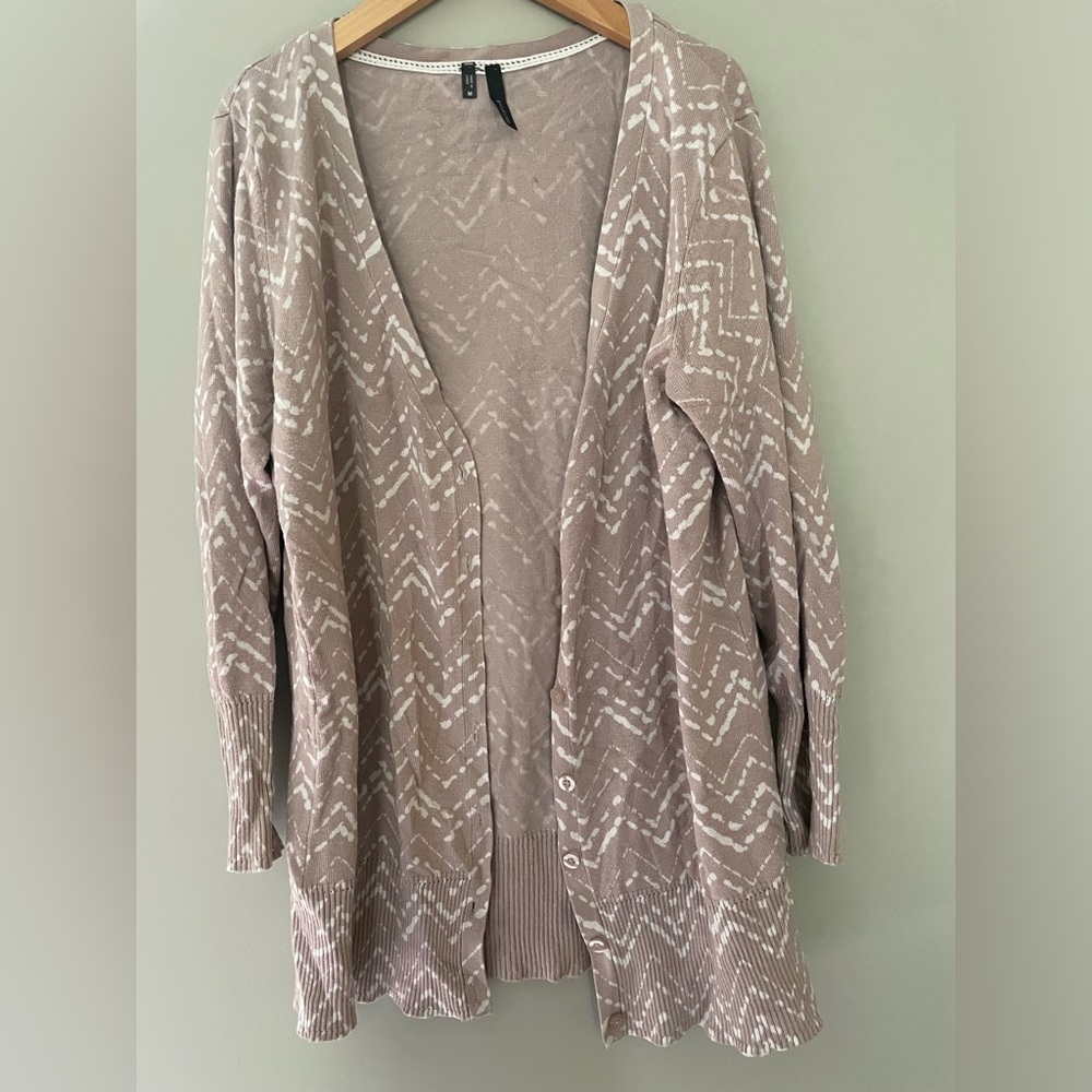 Maurices // Light Purple Patterned Cardigan